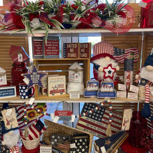 Seasonal Decor at Stock & Stuffers seasonal Boutique at Anaheim Hills Festival